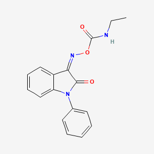 [(Z)-(2-oxo-1-phenylindol-3-ylidene)amino] N-ethylcarbamate