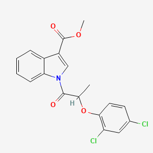 Methyl 1-(2-(2,4-dichlorophenoxy)propanoyl)-1H-indole-3-carboxylate