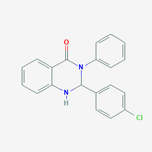 molecular formula C20H15ClN2O B239667 2-(4-chlorophenyl)-3-phenyl-2,3-dihydroquinazolin-4(1H)-one 