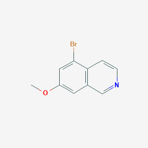 molecular formula C10H8BrNO B2396672 5-溴-7-甲氧基异喹啉 CAS No. 1824478-07-0
