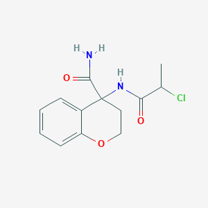 4-(2-Chloropropanoylamino)-2,3-dihydrochromene-4-carboxamide