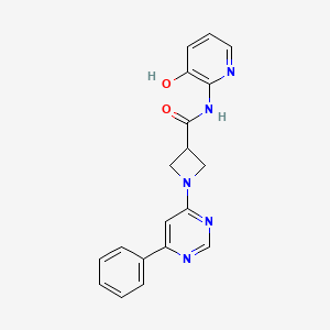 N-(3-hydroxypyridin-2-yl)-1-(6-phenylpyrimidin-4-yl)azetidine-3-carboxamide