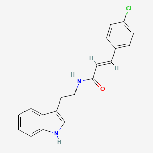 molecular formula C19H17ClN2O B2396684 3-(4-chlorophenyl)-N-[2-(1H-indol-3-yl)ethyl]acrylamide CAS No. 329778-18-9