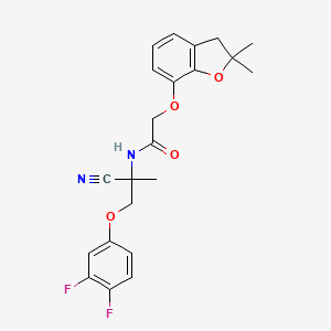 N-[1-cyano-2-(3,4-difluorophenoxy)-1-methylethyl]-2-[(2,2-dimethyl-2,3-dihydro-1-benzofuran-7-yl)oxy]acetamide