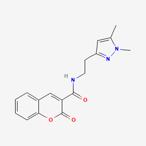 N-(2-(1,5-dimethyl-1H-pyrazol-3-yl)ethyl)-2-oxo-2H-chromene-3-carboxamide