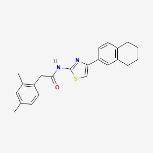 molecular formula C23H24N2OS B2396716 2-(2,4-dimethylphenyl)-N-(4-(5,6,7,8-tetrahydronaphthalen-2-yl)thiazol-2-yl)acetamide CAS No. 922676-59-3