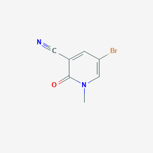 molecular formula C7H5BrN2O B2396739 5-Bromo-1-methyl-2-oxo-1,2-dihydropyridine-3-carbonitrile CAS No. 1126779-29-0