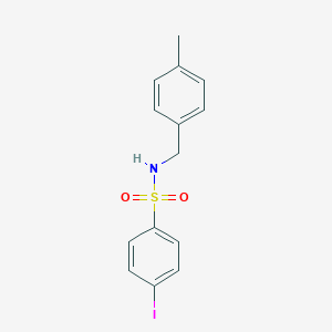 molecular formula C14H14INO2S B239674 4-iodo-N-(4-methylbenzyl)benzenesulfonamide 