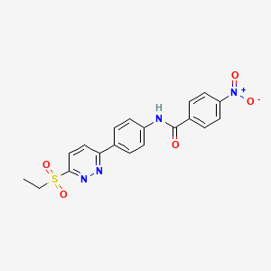 N-(4-(6-(ethylsulfonyl)pyridazin-3-yl)phenyl)-4-nitrobenzamide
