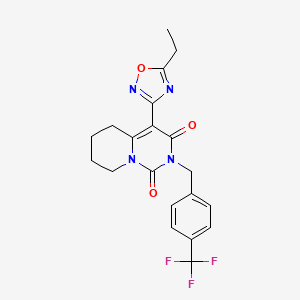 4-(5-ethyl-1,2,4-oxadiazol-3-yl)-2-[4-(trifluoromethyl)benzyl]-5,6,7,8-tetrahydro-1H-pyrido[1,2-c]pyrimidine-1,3(2H)-dione