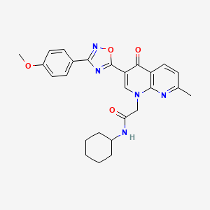 6-(4-oxo-2-thioxo-1,4-dihydroquinazolin-3(2H)-yl)-N-(2-thienylmethyl)hexanamide