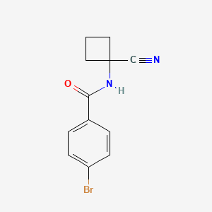4-bromo-N-(1-cyanocyclobutyl)benzamide