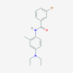 molecular formula C18H21BrN2O B239676 3-bromo-N-[4-(diethylamino)-2-methylphenyl]benzamide 