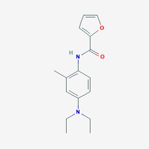 molecular formula C16H20N2O2 B239677 N-[4-(diethylamino)-2-methylphenyl]-2-furamide 