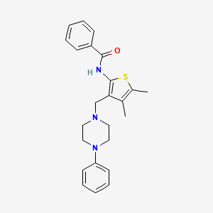 N-[4,5-dimethyl-3-[(4-phenylpiperazin-1-yl)methyl]thiophen-2-yl]benzamide