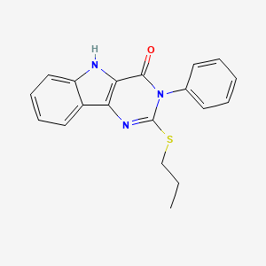 3-phenyl-2-(propylthio)-3H-pyrimido[5,4-b]indol-4(5H)-one