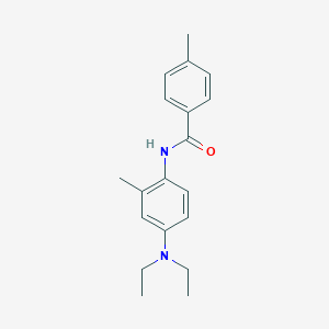 molecular formula C19H24N2O B239678 N-[4-(diethylamino)-2-methylphenyl]-4-methylbenzamide 