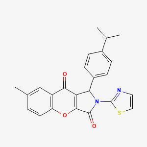 1-(4-Isopropylphenyl)-7-methyl-2-(thiazol-2-yl)-1,2-dihydrochromeno[2,3-c]pyrrole-3,9-dione