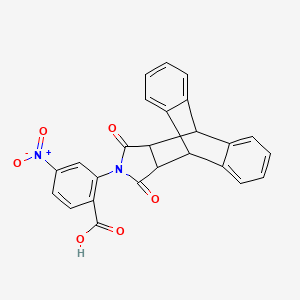 2-(16,18-Dioxo-17-azapentacyclo[6.6.5.0~2,7~.0~9,14~.0~15,19~]-nonadeca-2,4,6,9,11,13-hexaen-17-yl)-4-nitrobenzoic acid