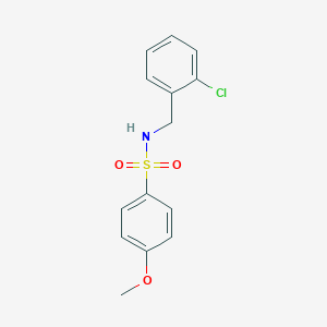 molecular formula C14H14ClNO3S B239680 N-(2-chlorobenzyl)-4-methoxybenzenesulfonamide 