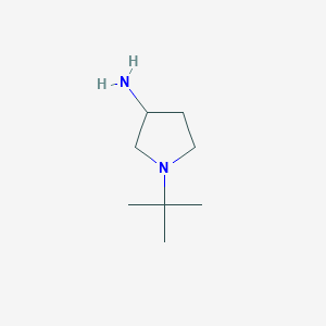 molecular formula C8H18N2 B2396804 1-Tert-butyl-3-pyrrolidinamine CAS No. 1096325-48-2