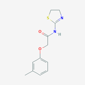 molecular formula C12H14N2O2S B239681 N-(4,5-dihydro-1,3-thiazol-2-yl)-2-(3-methylphenoxy)acetamide 