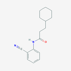 N-(2-cyanophenyl)-3-cyclohexylpropanamide