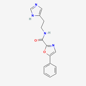 N-(2-(1H-imidazol-4-yl)ethyl)-5-phenyloxazole-2-carboxamide