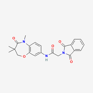 2-(1,3-dioxoisoindolin-2-yl)-N-(3,3,5-trimethyl-4-oxo-2,3,4,5-tetrahydrobenzo[b][1,4]oxazepin-8-yl)acetamide