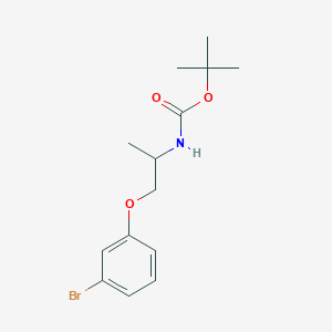 tert-Butyl N-[1-(3-bromophenoxy)propan-2-yl]carbamate