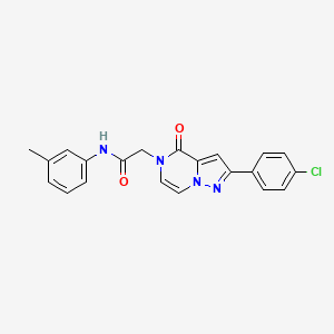 2-(2-(4-chlorophenyl)-4-oxopyrazolo[1,5-a]pyrazin-5(4H)-yl)-N-(m-tolyl)acetamide