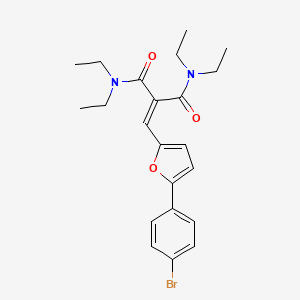 2-{[5-(4-bromophenyl)furan-2-yl]methylidene}-N,N,N',N'-tetraethylpropanediamide