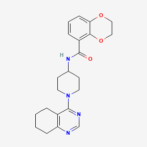 N-(1-(5,6,7,8-tetrahydroquinazolin-4-yl)piperidin-4-yl)-2,3-dihydrobenzo[b][1,4]dioxine-5-carboxamide