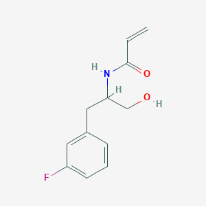 N-[1-(3-Fluorophenyl)-3-hydroxypropan-2-yl]prop-2-enamide