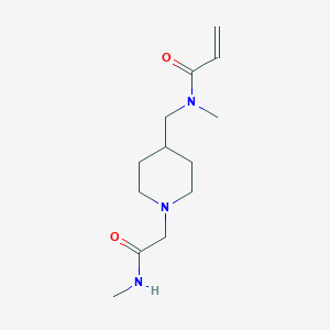 N-Methyl-N-[[1-[2-(methylamino)-2-oxoethyl]piperidin-4-yl]methyl]prop-2-enamide