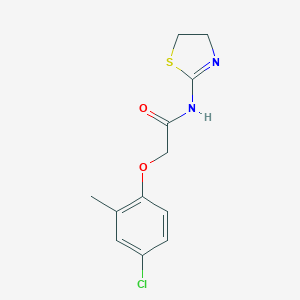 molecular formula C12H13ClN2O2S B239684 2-(4-chloro-2-methylphenoxy)-N-(4,5-dihydro-1,3-thiazol-2-yl)acetamide 