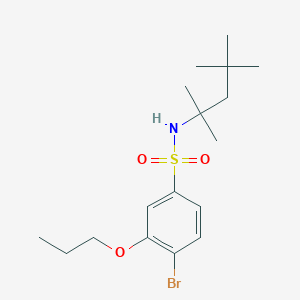 [(4-Bromo-3-propoxyphenyl)sulfonyl](1,1,3,3-tetramethylbutyl)amine