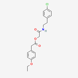 2-((4-Chlorophenethyl)amino)-2-oxoethyl 2-(4-ethoxyphenyl)acetate