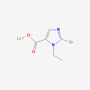 molecular formula C6H6BrLiN2O2 B2396860 lithium(1+) ion 2-bromo-1-ethyl-1H-imidazole-5-carboxylate CAS No. 1989671-44-4