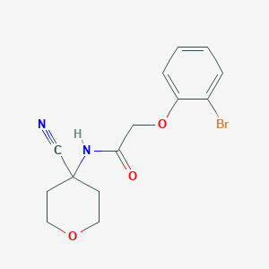 molecular formula C14H15BrN2O3 B2396864 2-(2-bromophenoxy)-N-(4-cyanooxan-4-yl)acetamide CAS No. 1797893-30-1