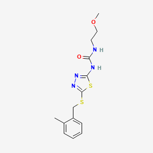 1-(2-Methoxyethyl)-3-(5-((2-methylbenzyl)thio)-1,3,4-thiadiazol-2-yl)urea