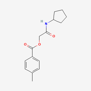 2-(Cyclopentylamino)-2-oxoethyl 4-methylbenzoate