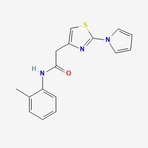 2-(2-(1H-pyrrol-1-yl)thiazol-4-yl)-N-(o-tolyl)acetamide