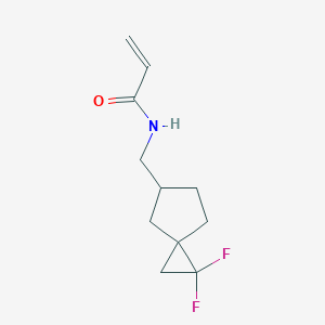 N-[(2,2-Difluorospiro[2.4]heptan-6-yl)methyl]prop-2-enamide