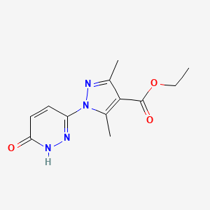ethyl 1-(6-hydroxy-3-pyridazinyl)-3,5-dimethyl-1H-pyrazole-4-carboxylate