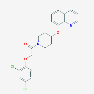 2-(2,4-Dichlorophenoxy)-1-(4-(quinolin-8-yloxy)piperidin-1-yl)ethanone