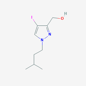[4-Iodo-1-(3-methylbutyl)-1H-pyrazol-3-yl]methanol