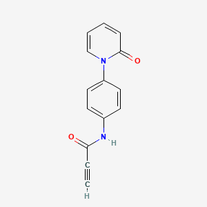 N-[4-(2-oxo-1,2-dihydropyridin-1-yl)phenyl]prop-2-ynamide