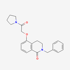 2-Benzyl-5-(2-oxo-2-pyrrolidin-1-ylethoxy)-3,4-dihydroisoquinolin-1-one