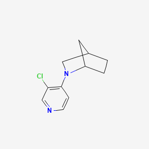 molecular formula C11H13ClN2 B2396902 2-(3-Chloropyridin-4-yl)-2-azabicyclo[2.2.1]heptane CAS No. 2124808-19-9